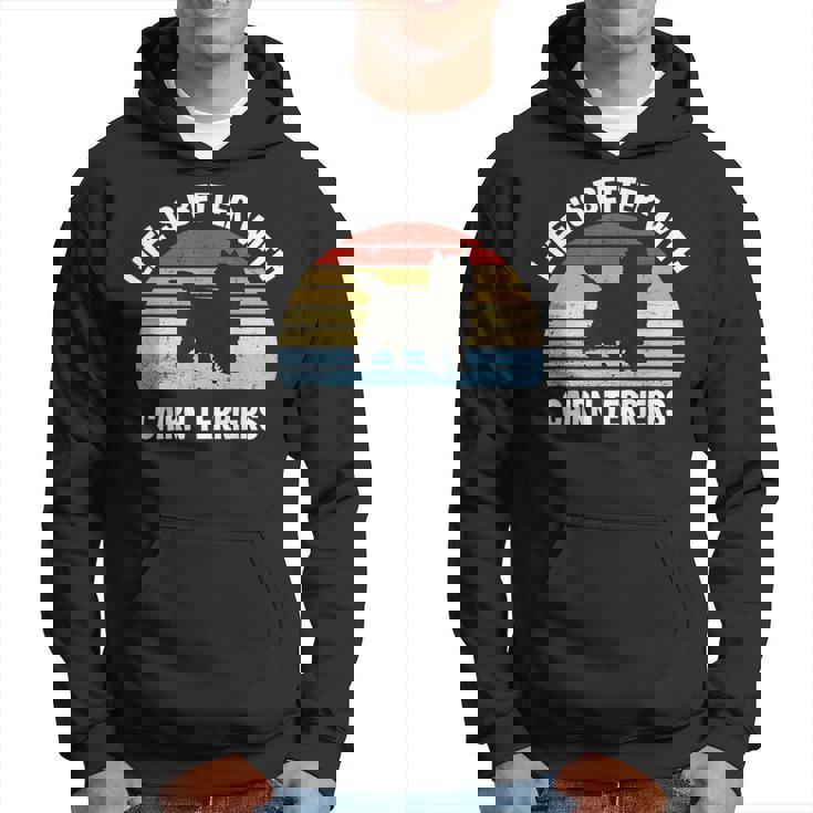 レトロ ケアンテリア 犬 パーカー