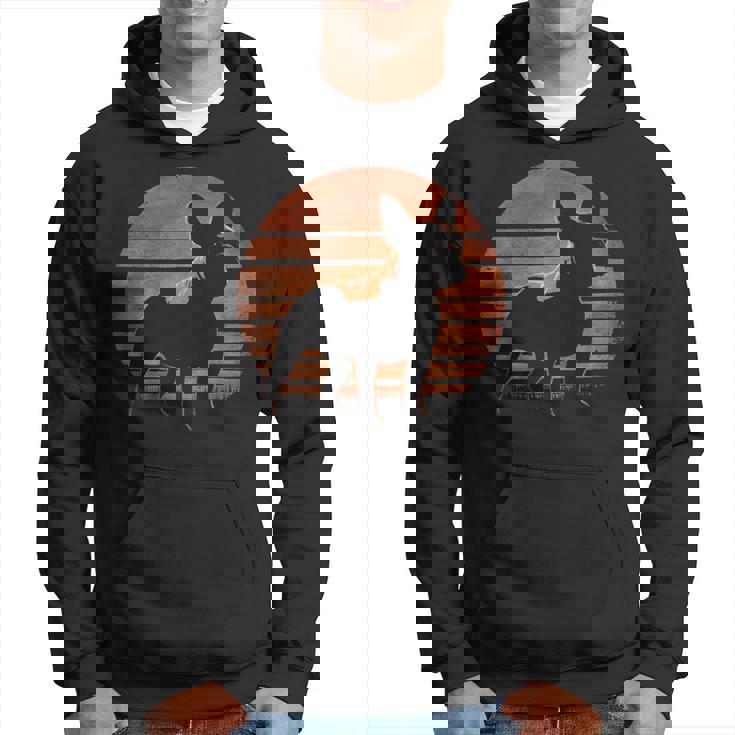 レトロ デザイン フレンチ ブルドッグ パーカー