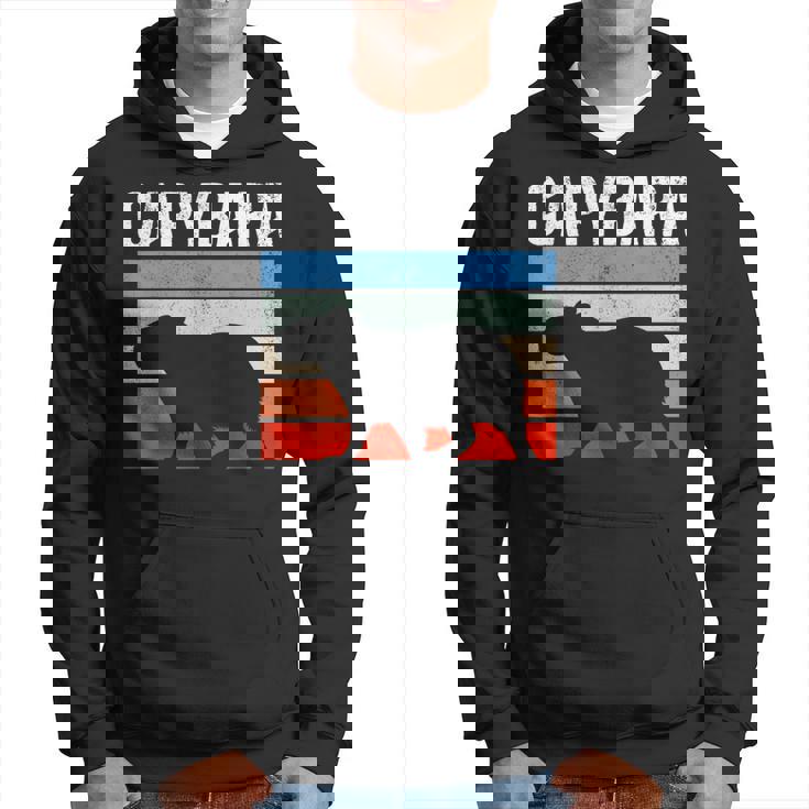 レトロ ビンテージ カピバラ かわいい 動物 パーカー