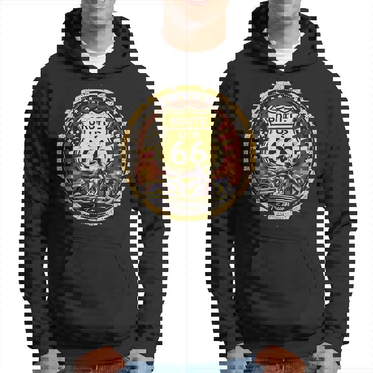 レトロ ルート66 ロードトリップ ヴィンテージ アドベンチャー パーカー