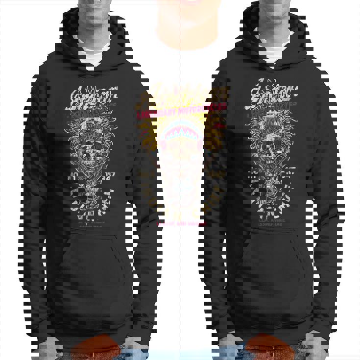 レトロ ヴィンテージ アメリカンバイク インディアン ネイティブ バイカーズギフト パーカー