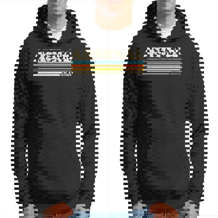 レトロストライプアーセナル。 パーカー