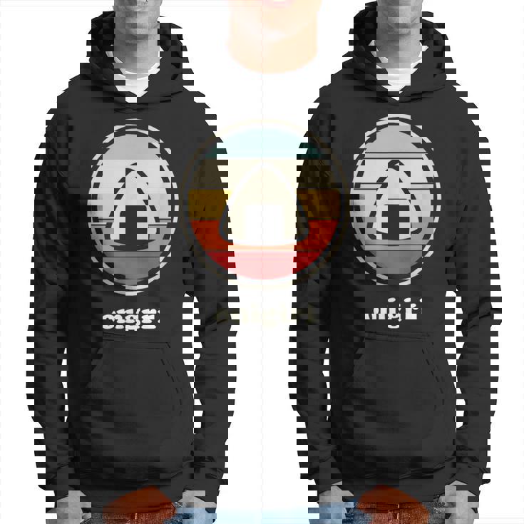 レトロヴィンテージ-日本食&カワイイアニメおにぎり パーカー