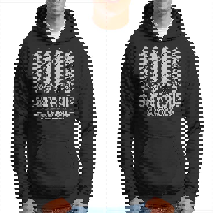 レトロヴィンテージスケートボードグラフィックデザイン サンタクルーズ パーカー