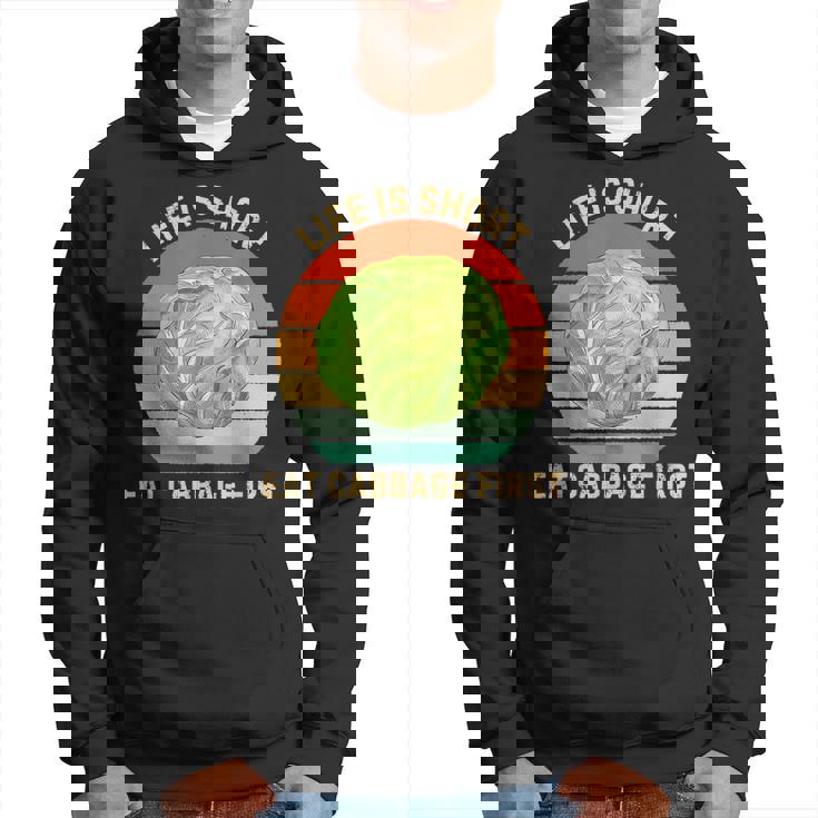 レトロ生活は短い。キャベツはじめてのキャベツ料理好き パーカー