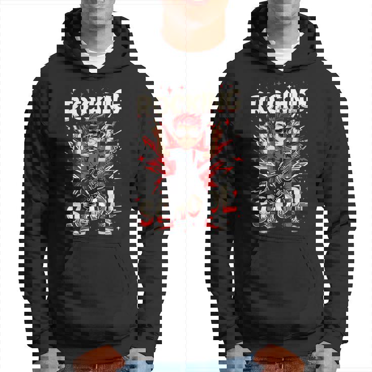 ロッキング・100デイズ・オブ・スクール・ファニー・ギター・キッズ パーカー