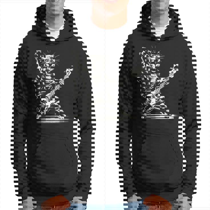 ロッキーキャット ベースギター4面エレキベースプレーヤー パーカー