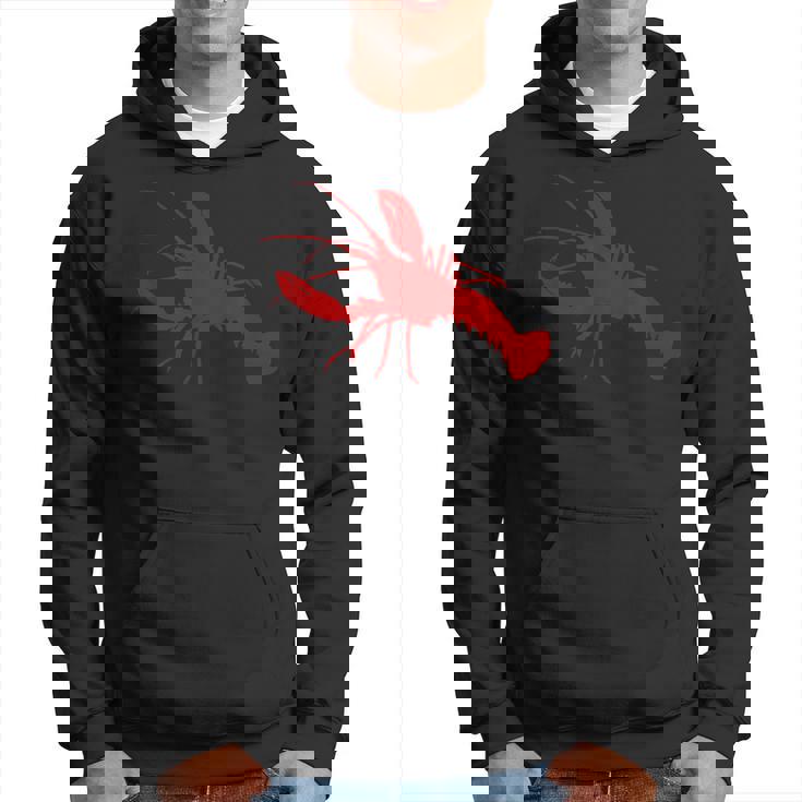 ロブスターレッドシルエット パーカー