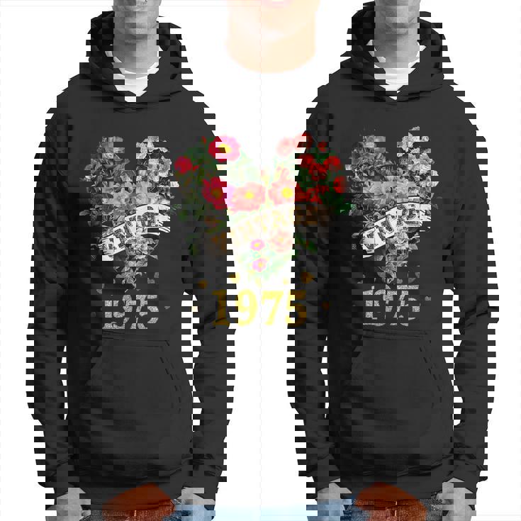 ヴィンテージ 1975年 楽しい かわいい 花柄 花 ラブハート 49歳の誕生日 パーカー