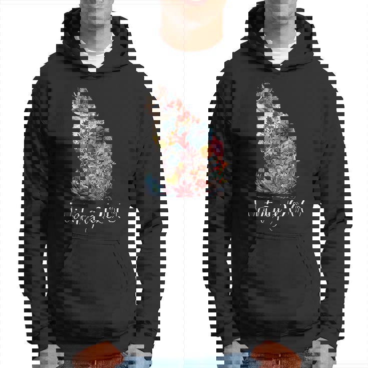 ヴィンテージ 2000 花柄 花 猫好き 24時間 誕生日 パーカー