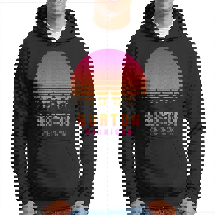 ヴィンテージ Burton Michigan Mi レトロ 70年代 80年代 グラフィック お土産 パーカー