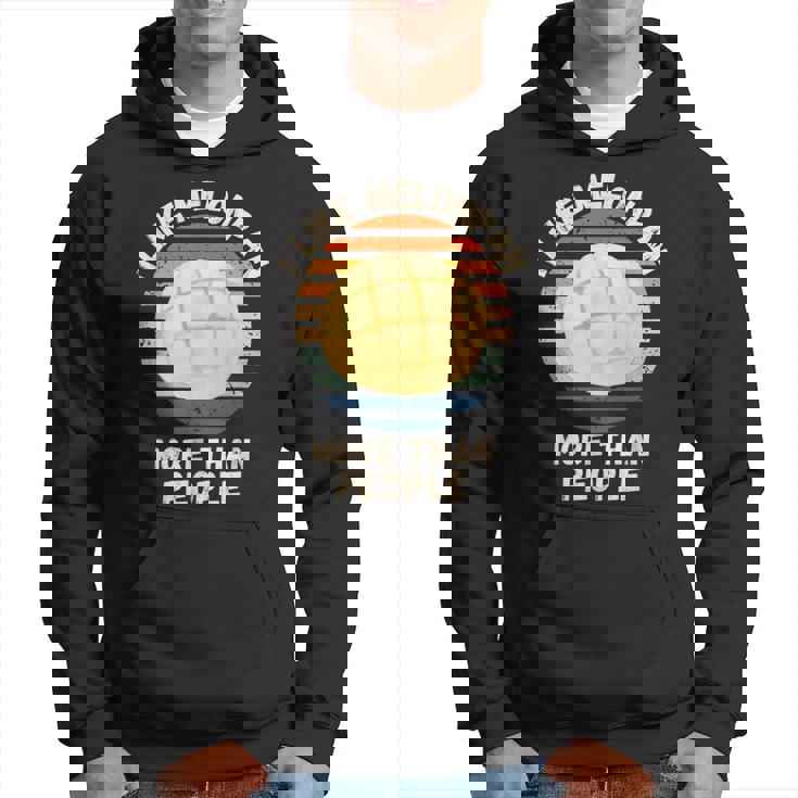 ヴィンテージ I Like Melonpan More Than People レトロ メロンパン パーカー