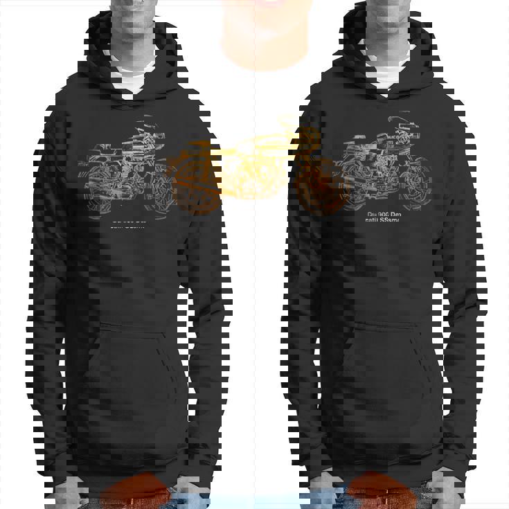 ヴィンテージ クラシック オートバイ 900S デスモシャツ 自動車tシャツ パーカー