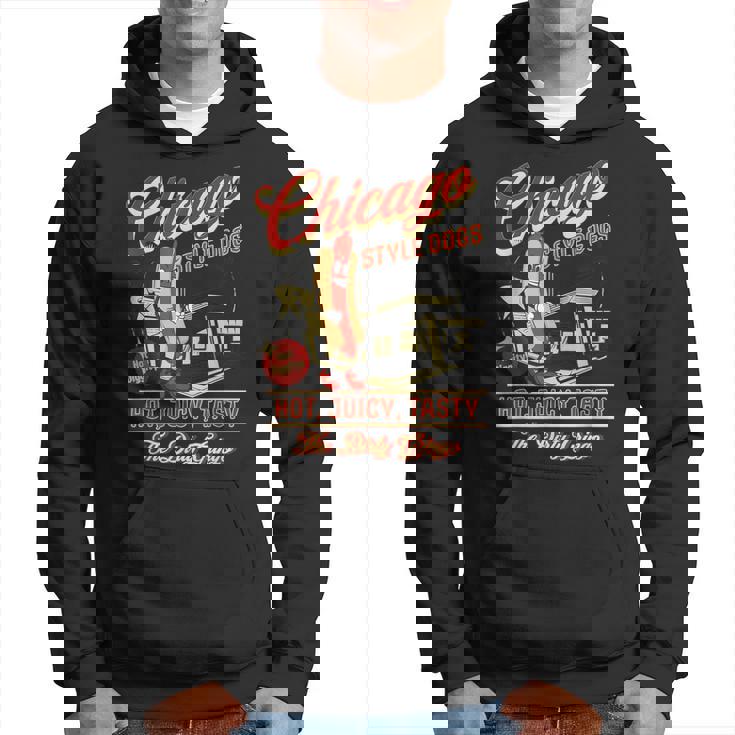 ヴィンテージ ダーティ グリンゴ シカゴスタイル ホットドッグ レトロ バイカー パーカー