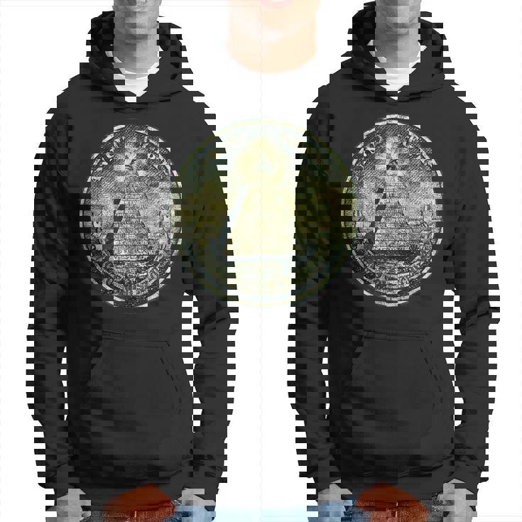 ヴィンテージ ドルビル ノート オールシーイング アイ イルミナティ パーカー