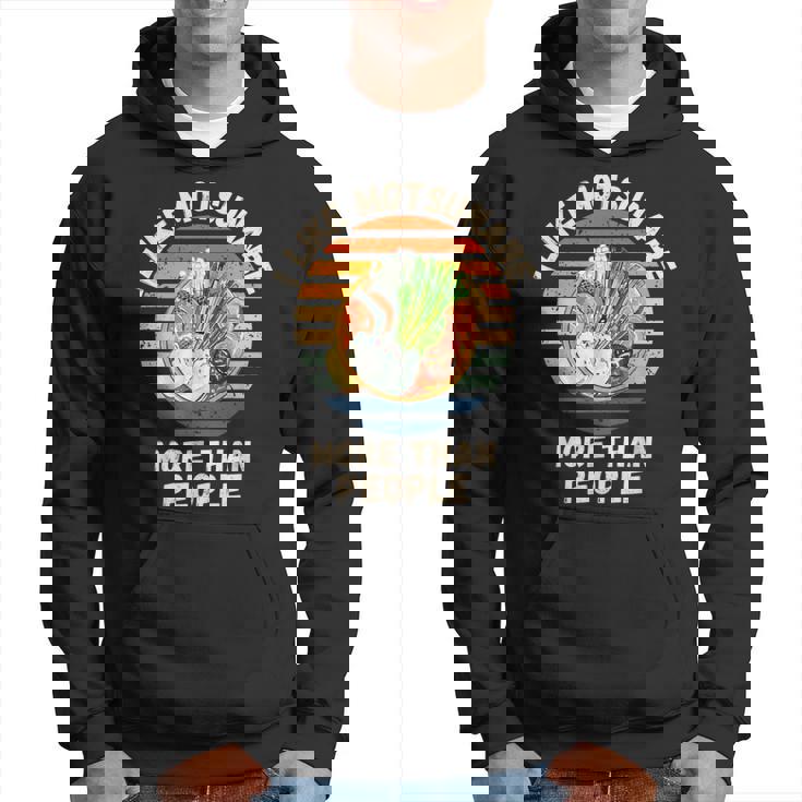 ヴィンテージ 人よりモツナベが好き レトロ もつ鍋 パーカー