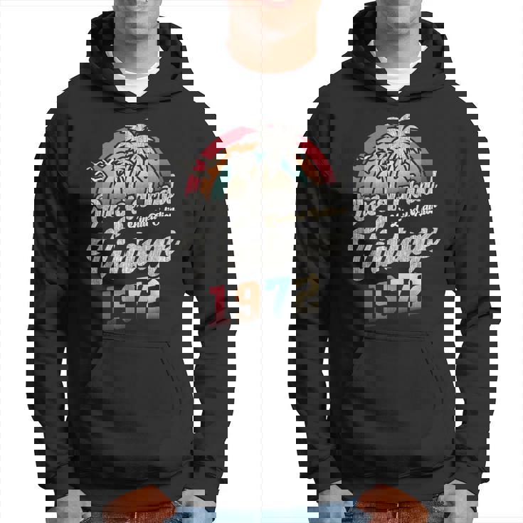 ヴィンテージ1972バースデー53年パームツリー レトロ パーカー