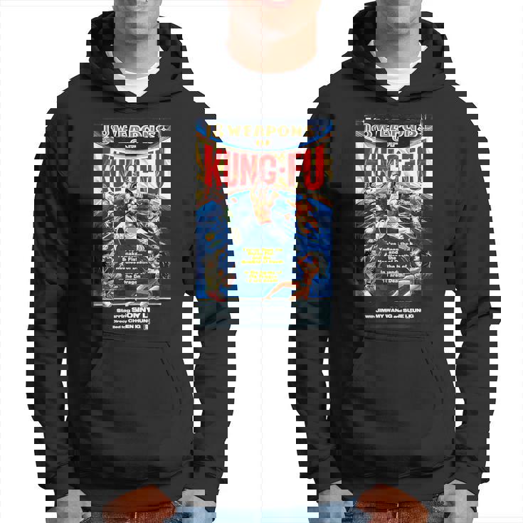 ヴィンテージカンフー格闘技 映画レトロギフト パーカー