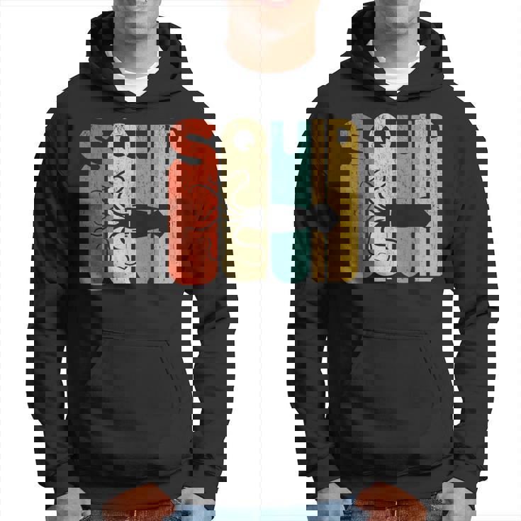 ヴィンテージスタイル イカシルエット 面白いイカシャツ パーカー