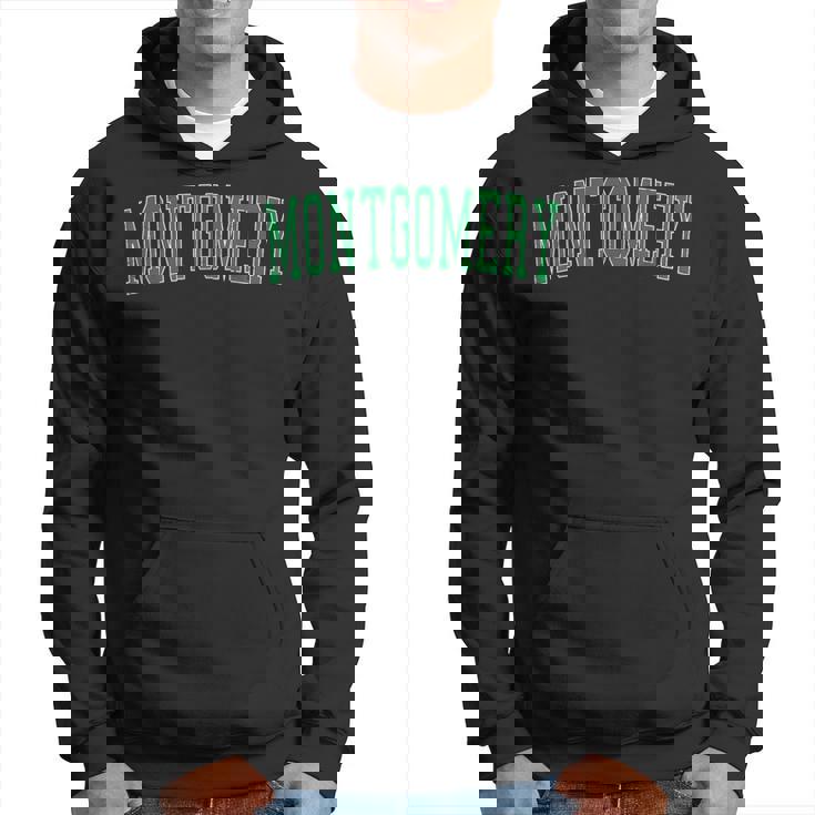 ヴィンテージモンゴメリーilアンティーク調グリーンバーシティスタイル パーカー