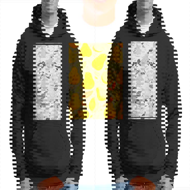 ヴィンテージ柄アート梨 パーカー