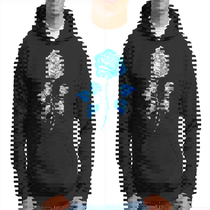 一輪挿し 青いバラ かわいい 青いバラ 花 ガーデニング パーカー