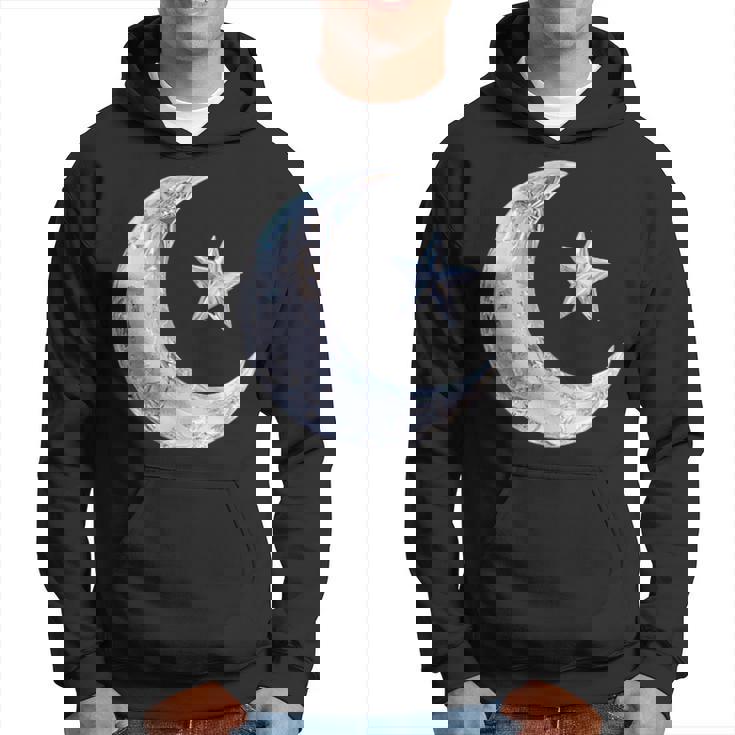 三日月と星 パーカー