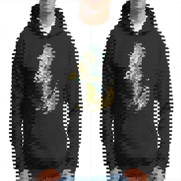 不思議の国のアリス マッドハッター ビンテージイラスト パーカー