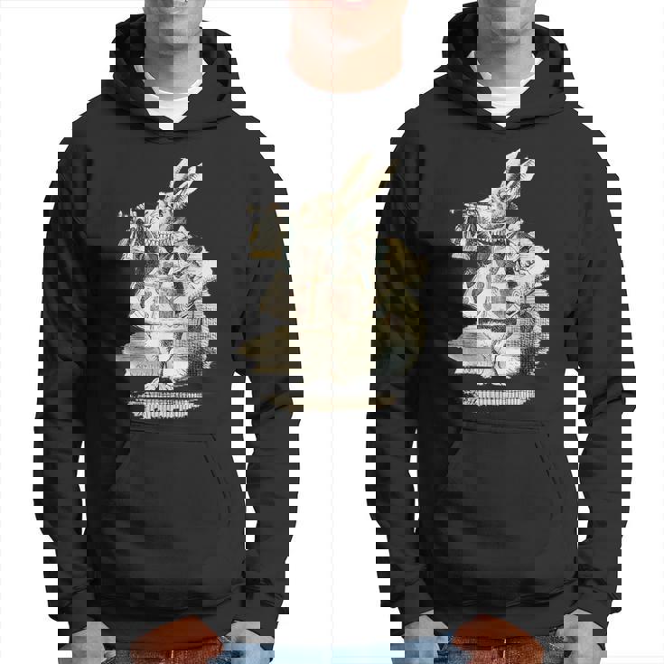 不思議の国のアリス 白ウサギ トランプデザイン パーカー