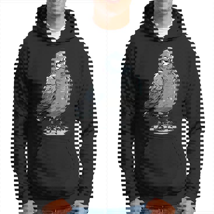 不機嫌そうなピジョン I カートゥーンピジョン パーカー