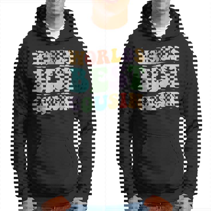 世界最高のいとこレトログラフィック – 楽しくカラフルないとこ パーカー