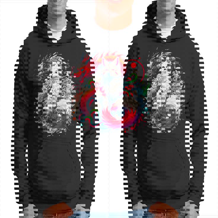 九尾狐 きつね竜 パーカー