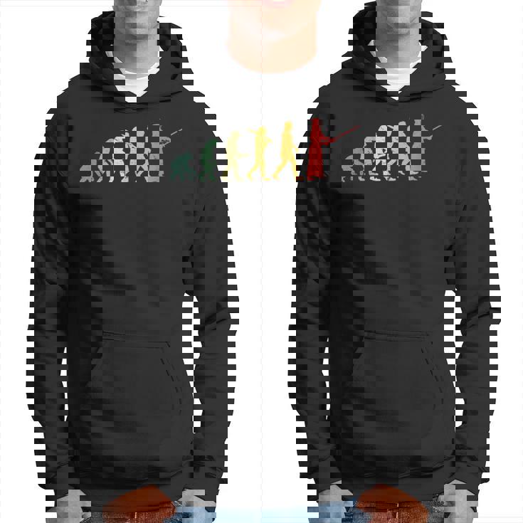 人類の進化 剣道 武道 剣道好き 剣道部 趣味 剣道サークル 鉄剣道 剣術 エボリューション パーカー