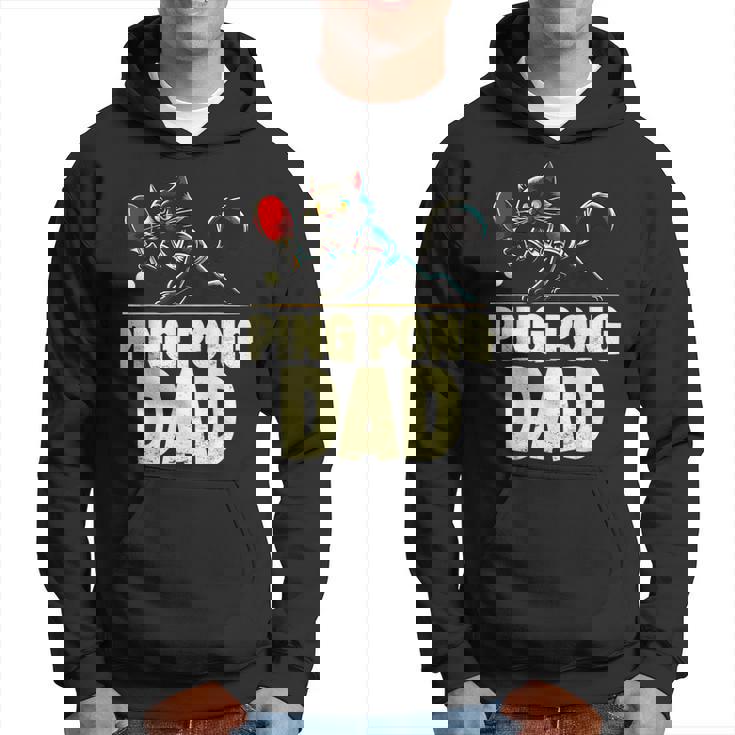 卓球 黒猫パパピンポン 黒猫ピンポン パーカー