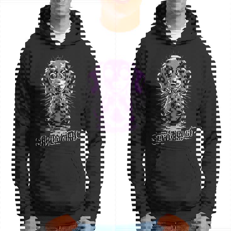 可愛くてごめん。ダックスフンドデザイン パーカー