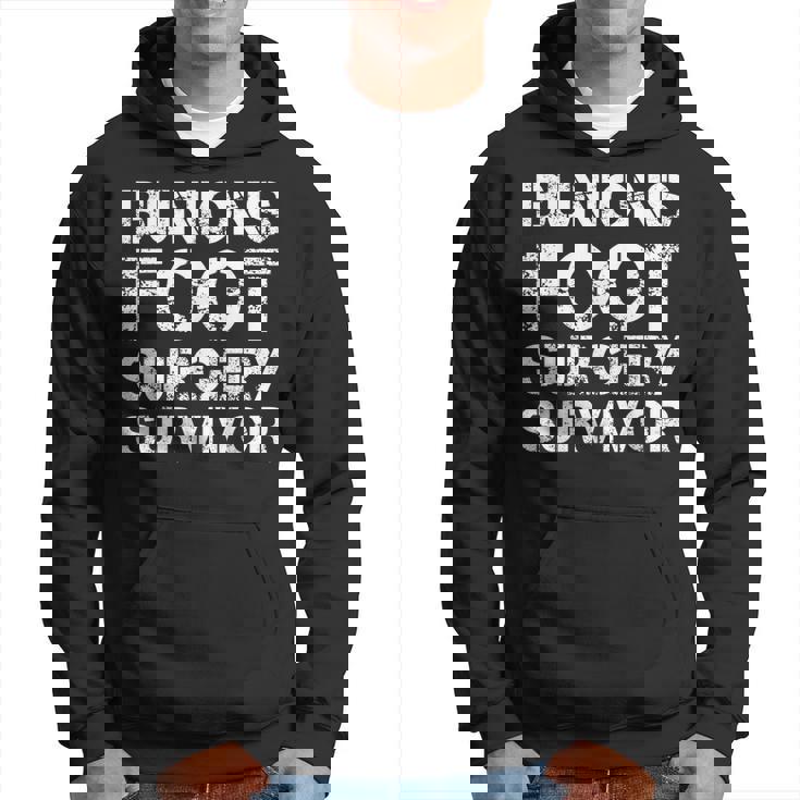 外反母趾足手術サバイバー パーカー