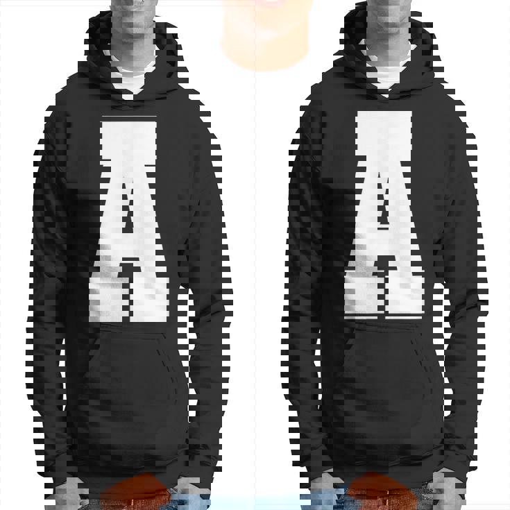 大文字 A アルファベットモノグラム イニシャル パーカー