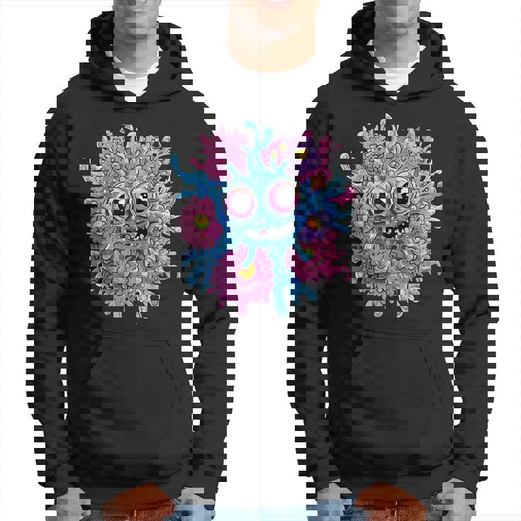 奇抜なハッピーモンスター 大きな瞳 パーカー