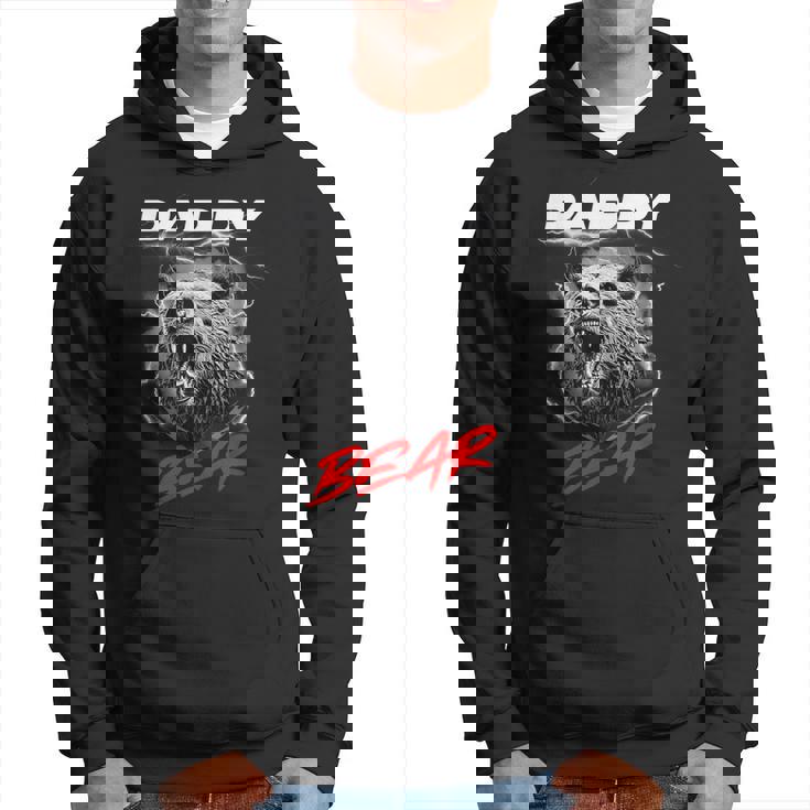 子グマを守る自慢のパパベア パーカー