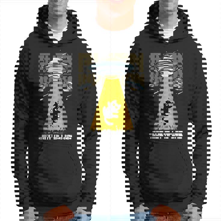 宇宙人 侵略 Abduct Me Please 宇宙船 おもしろ猫 Ufo パーカー