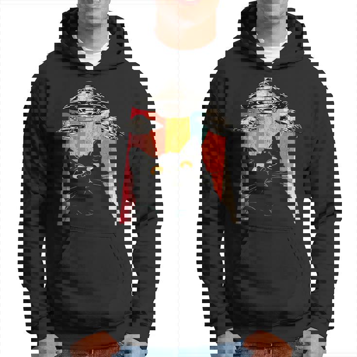 宇宙船 宇宙人 猫 Ufo 黒猫 面白い パーカー