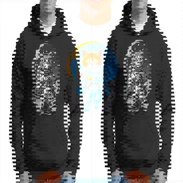 宇宙飛行士 02 宇宙飛行士 猫 パーカー