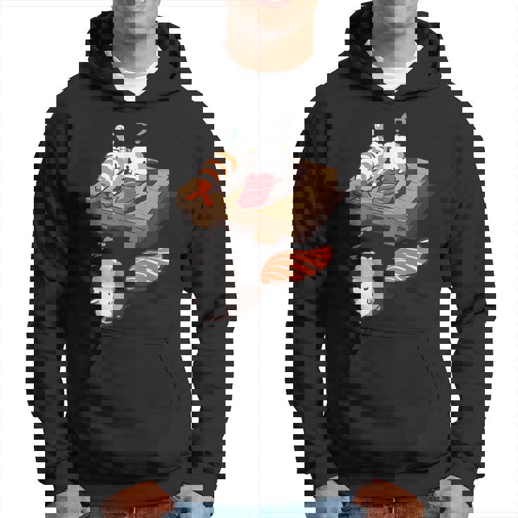 寝ぼける 寿司 すし えび サーモン まぐろ パーカー