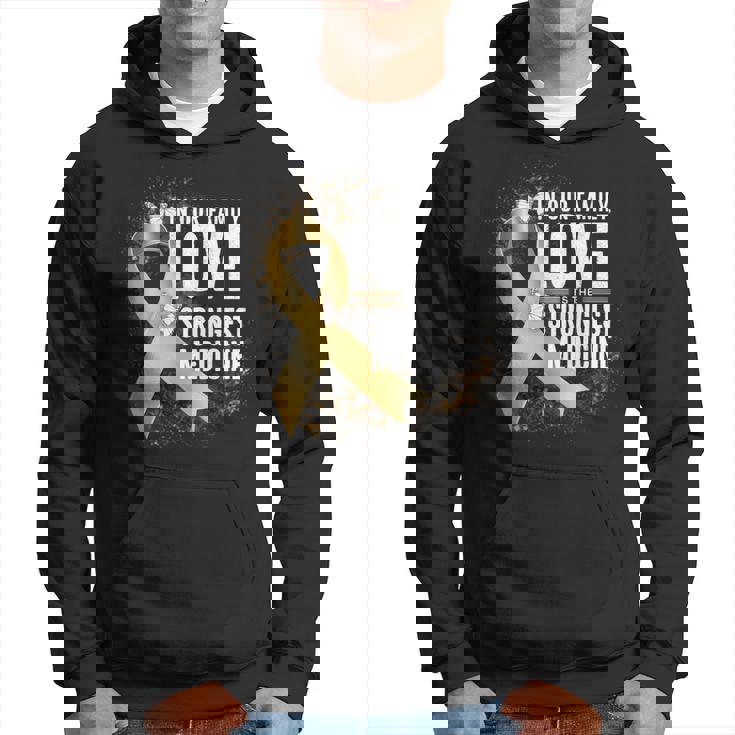 小児がん啓発 最強の薬 ゴールドリボン パーカー