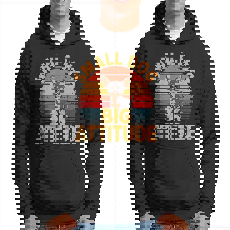 小型犬 大きな態度 レトロ 犬 品種 チワワ パーカー