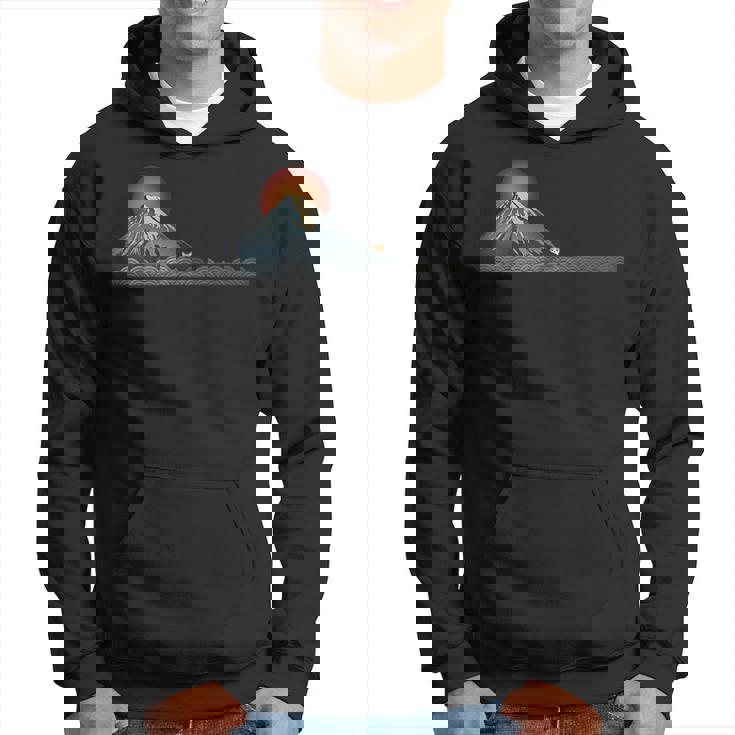 山 柴犬秋田犬かわいい犬と富士 パーカー