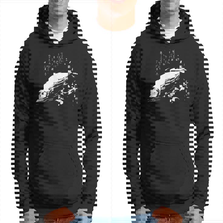 広重作 カツオ魚 おしゃれ 日本美術 パーカー