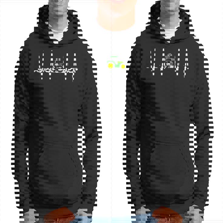 心拍トラクター 農家の生活 脈ライン パーカー