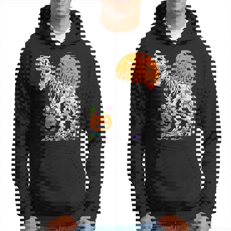 恐竜 T-Rex スケルトン 古代 科医 恐竜 怖い ハロウィン パーカー