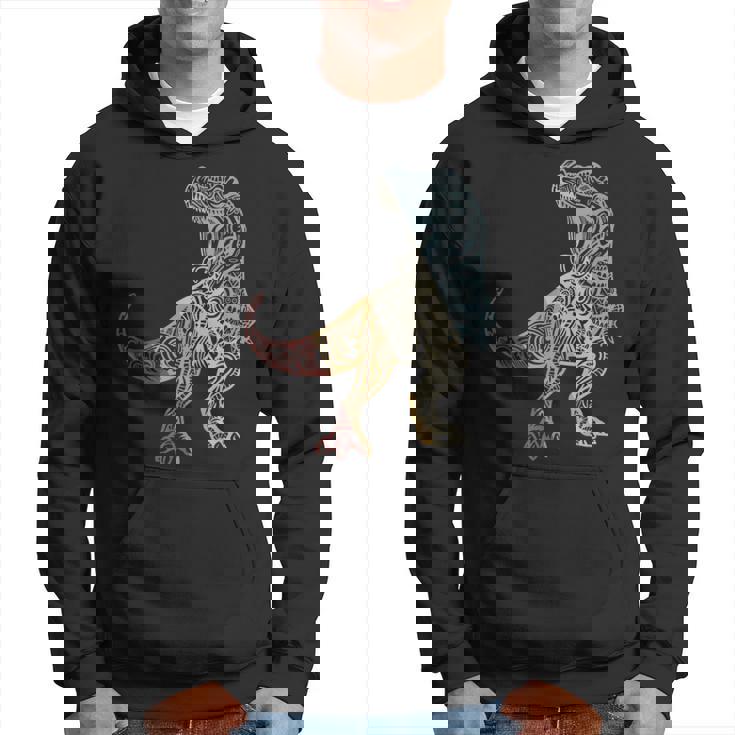 恐竜 レトロスタイル ビンテージ パーカー